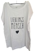 T-Shirt Weiß "Lieblings Mensch" Gr. S