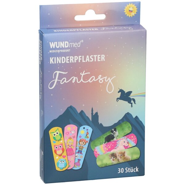 WUNDmed® Kinderpflaster "Fantasy" 63 x 19 mm 30 Stück/Packung Motivpflaster