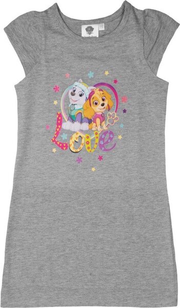 Paw Patrol Kleid Mädchen Skye & Everest - Love Rock Kleidchen kurze Ärmel Grau