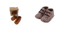 Vegane Babyschuhe - Animal-Print/ Braun - Lauflernschuhe...