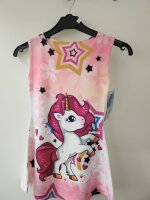 Kinderkleider mit versch. Motiven Einhorn Pink-158/164