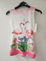 Kinderkleider mit versch. Motiven Flamingo-158/164