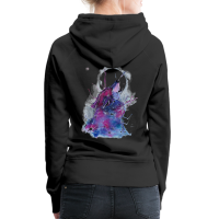 Frauen Hoodie - Wolf/Mond